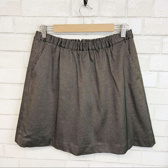 NWT Madewell Gold Jacquard Circle Skirt (S21) - Picture 1 of 8